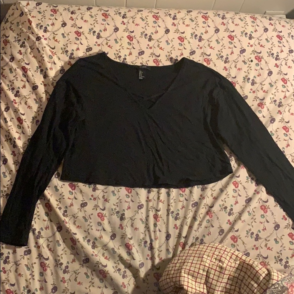Forever 21 Crop Top Long Sleeve⭐️